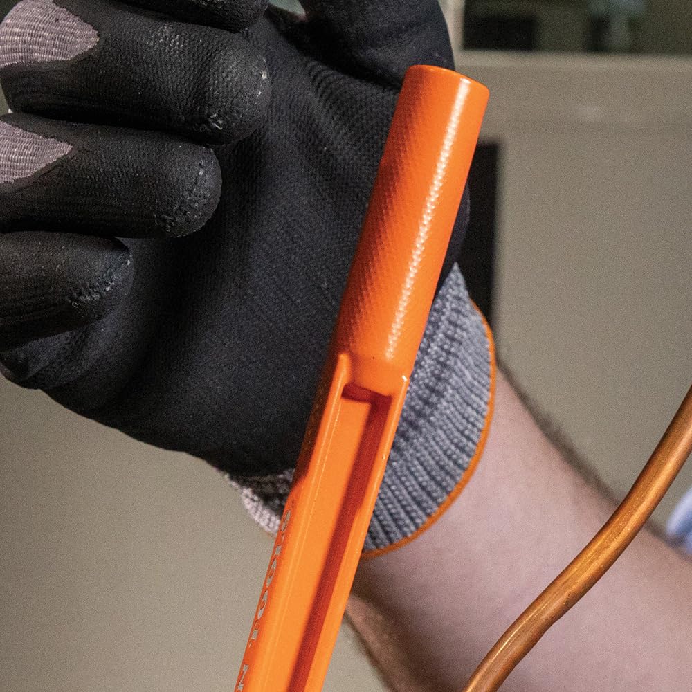 Klein Tools 51006 3-in-1 Tube Bender, 1/4, 5/16, and 3/8-Inch O.D. Tubing, Bends Soft Copper, Aluminum, Thin Wall Steel up to 180 Degrees