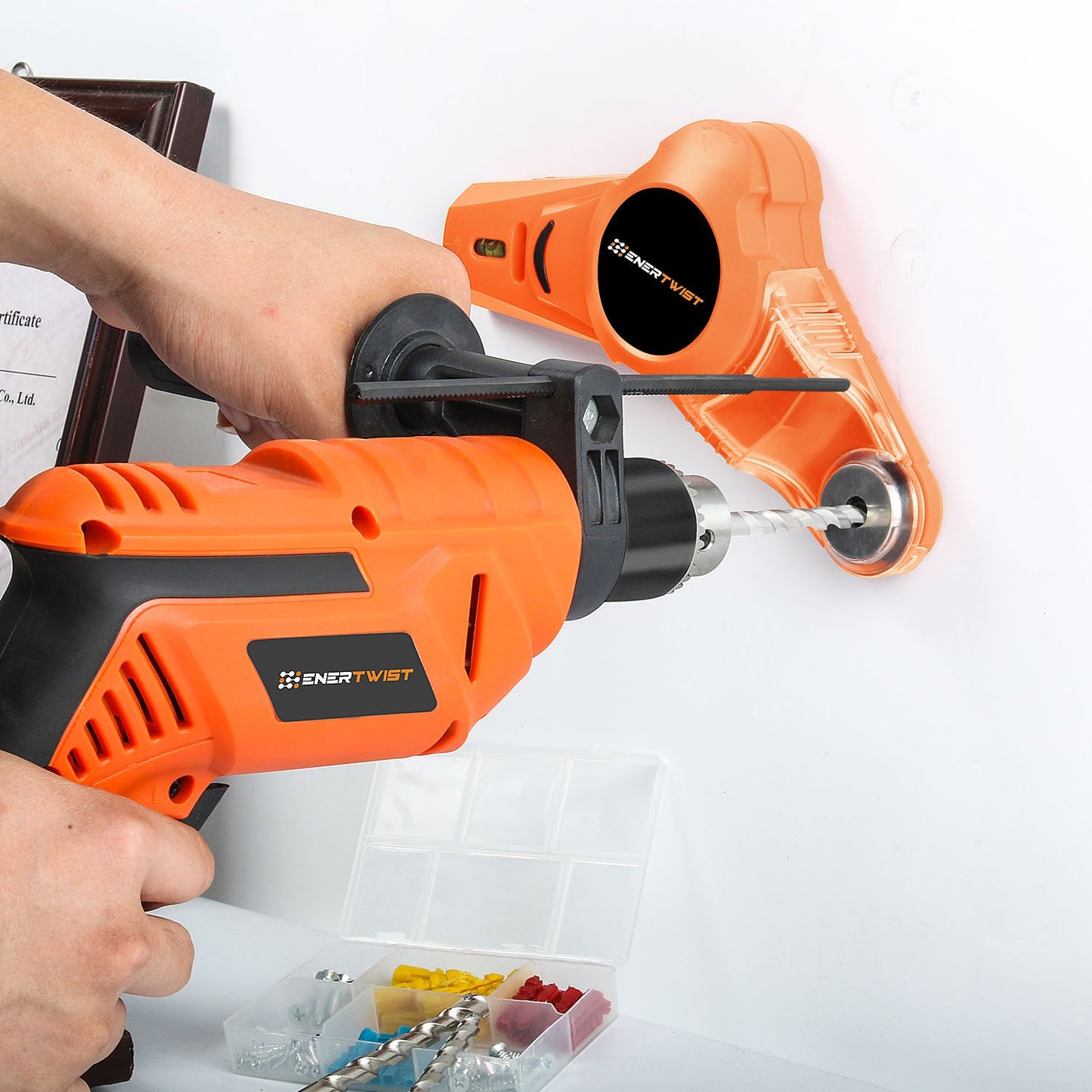 EnerTwist 246-Piece Drill Bit & Driver Set for Wood, Metal & Cement with Assorted Bits in Carrying Case – ET-DBA-246