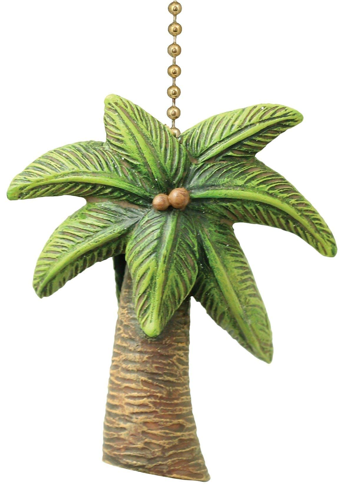 Tropical Palm Tree Fan Pull