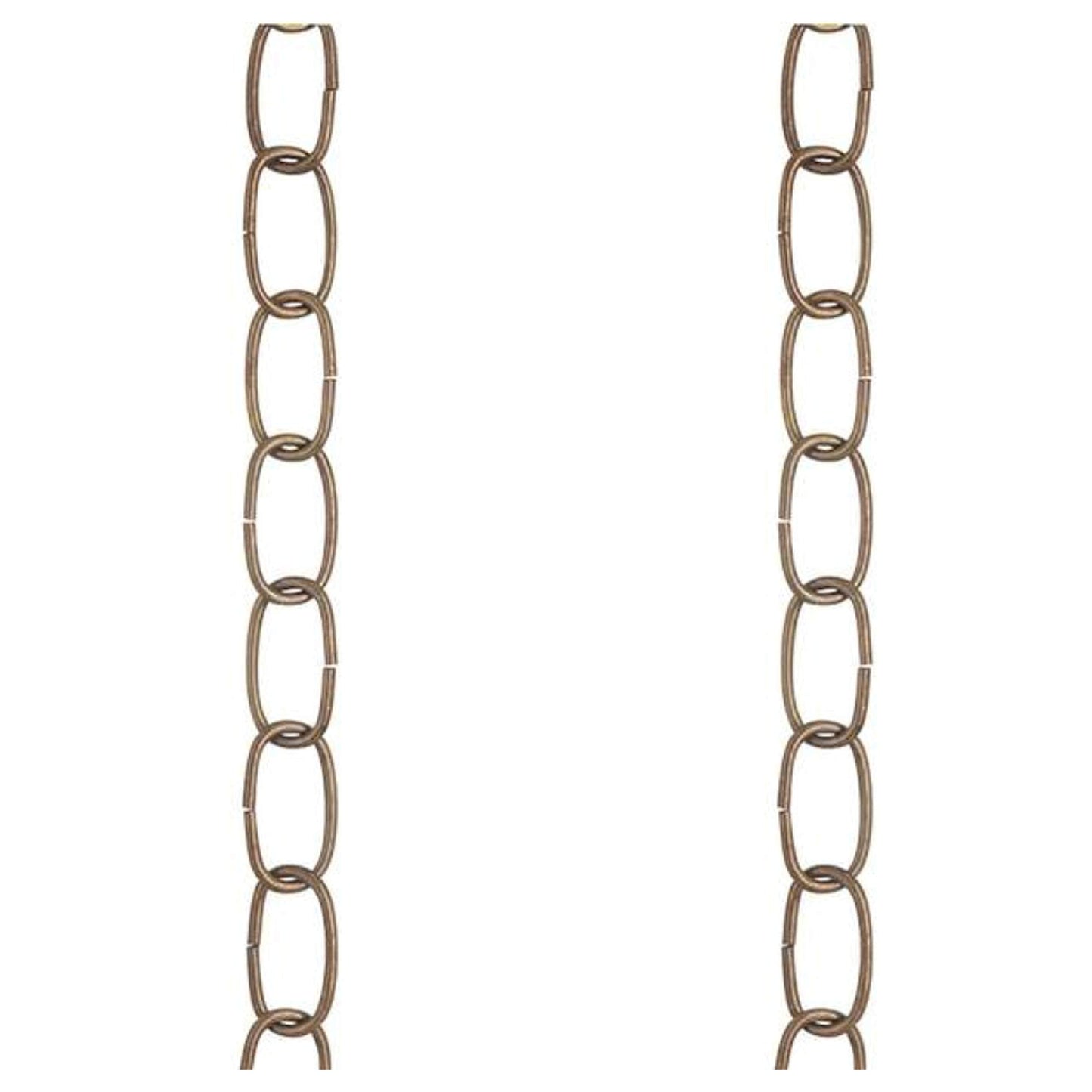 Ciata 11 Gauge Fixture/Hanging Basket Chain 36 inch, Antique Brass Finish - 2 Pack