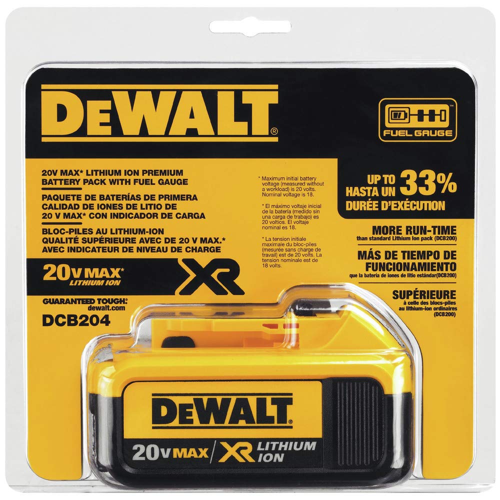 DEWALT 20V MAX Battery, Premium 4.0Ah (DCB204)