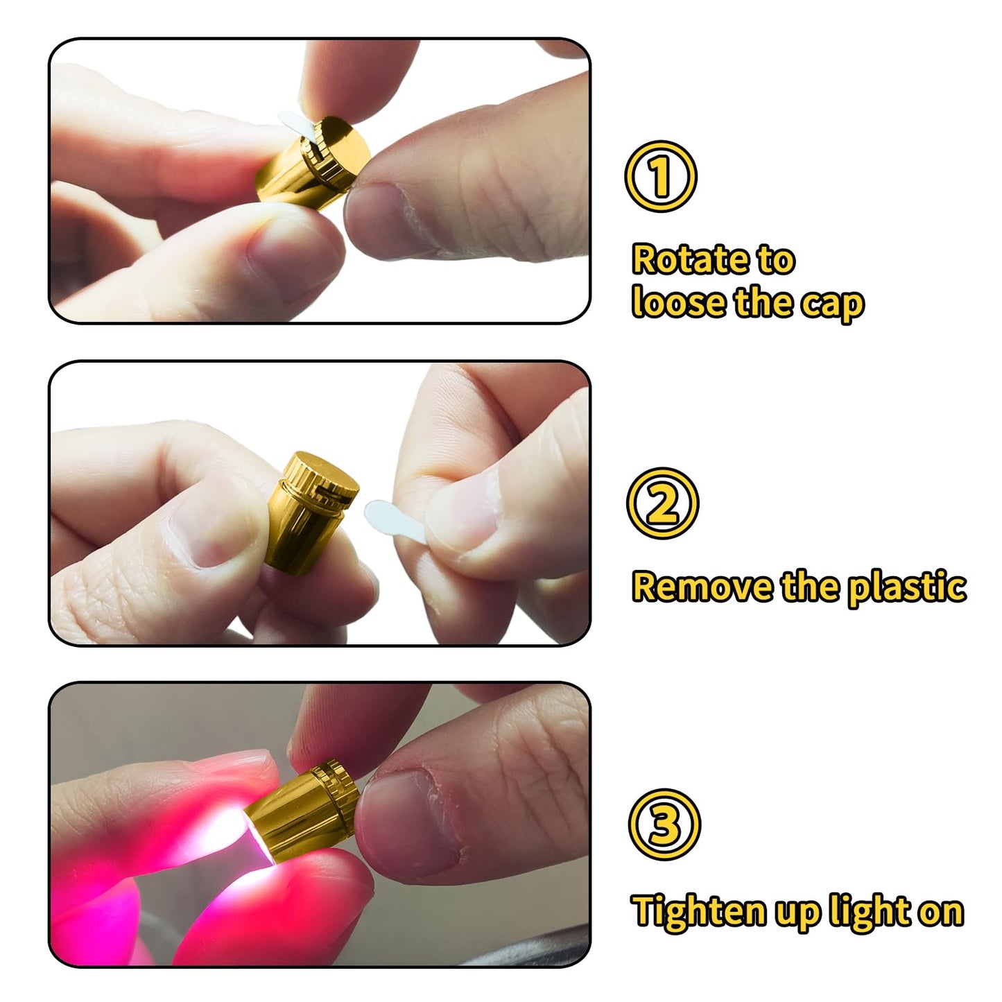 10 Pack Battery Operated LED Mini Spotlights, Warm White Wireless Lights for Artwork, Jewelry Display, Closet & DIY Crafts