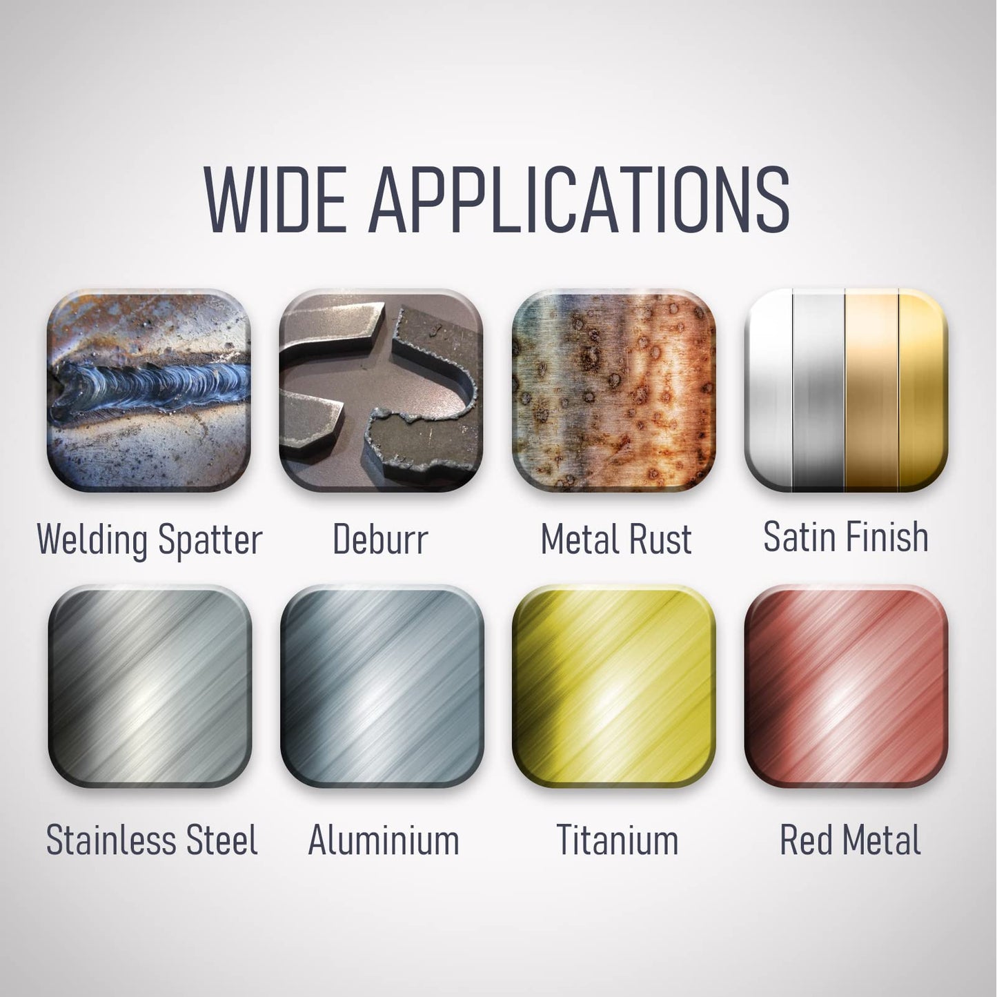 RENOTEC 4" Black Flap Wheels 110x100mm, 40 Grit, Strip Drum for Rust, Paint, Enamel, Oxidation Removal & Polishing