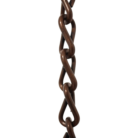 RCH Hardware CH-S51-16-AC-3 Steel Basket Chain, Antique Copper (3 Feet)