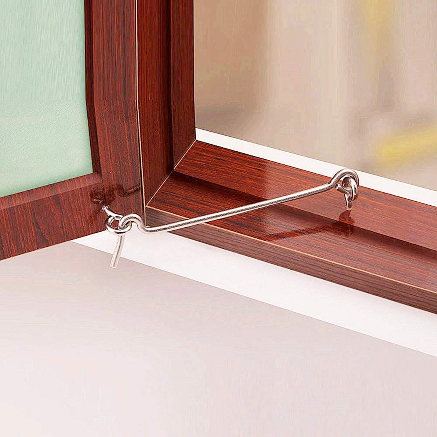 ZXUEZHENG 4Pcs 1.5 inches Cabin Hook Eye Latch Gate Door Swivel Window Door Hook with Mounting Screws