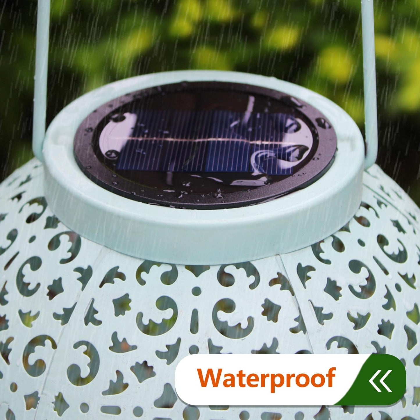 2 Pack Solar Light Replacement Tops, Waterproof Solar Lantern Replacement Parts for Outdoor Hanging Lanterns, Garden Patio DIY Table Lights