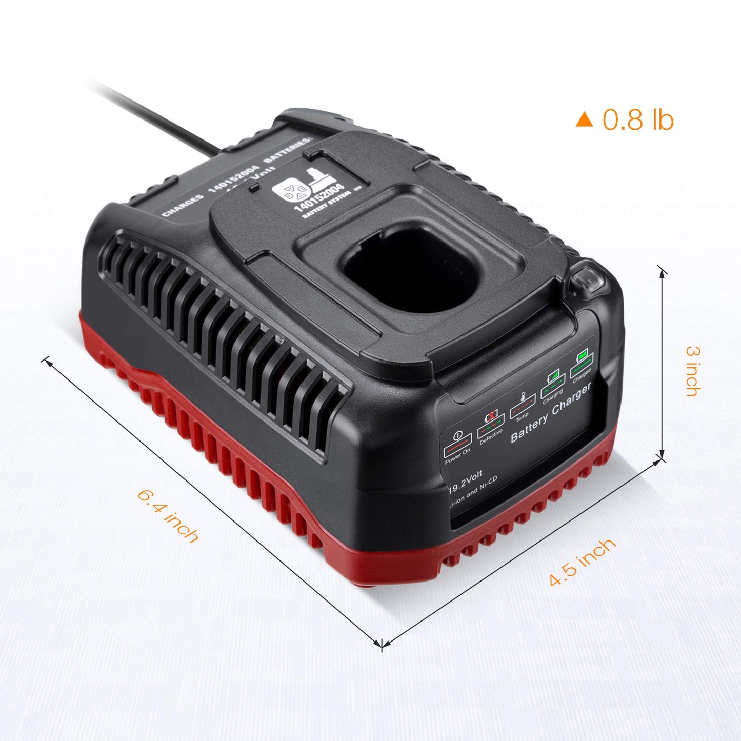 19.2V C3 Replacement Charger for Craftsman DieHard XCP Li-ion & Ni-CD Batteries 140152004 1425301 1323903 130279005 11375 11376