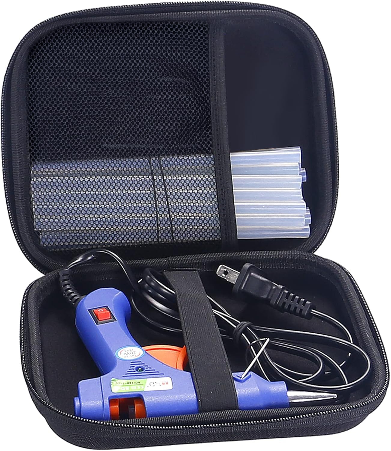 Mini Hot Glue Gun Set with 20 Sticks, Portable DIY Craft Glue Gun Kit with Hardshell Case for School, Arts & Crafts