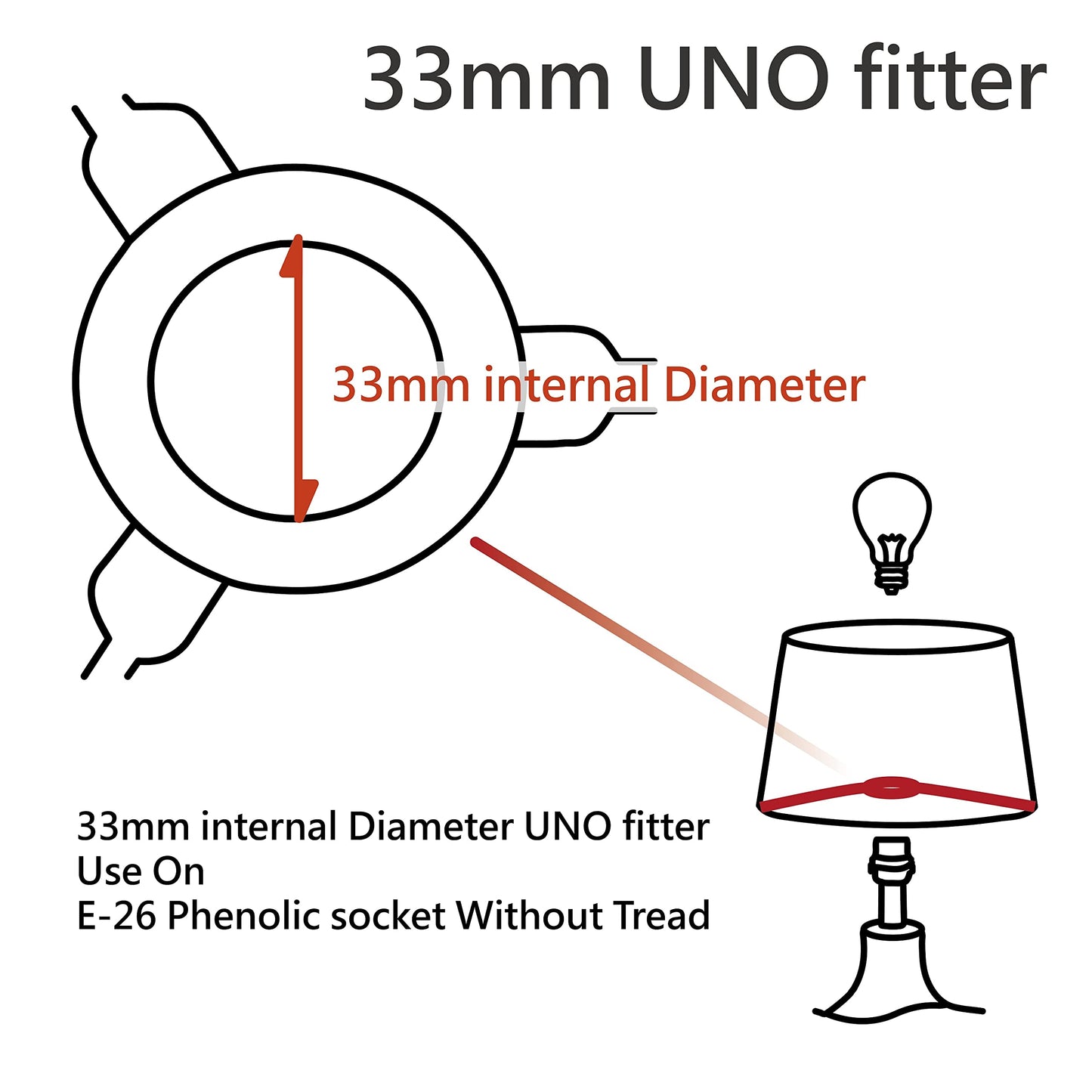 Aspen Creative 56028, Empire Uno Lamp Shade in Medium Brown Burlap Textured Fabric, 5" Top x 9" Bottom x 7" Slant Height, Slip UNO 33mm