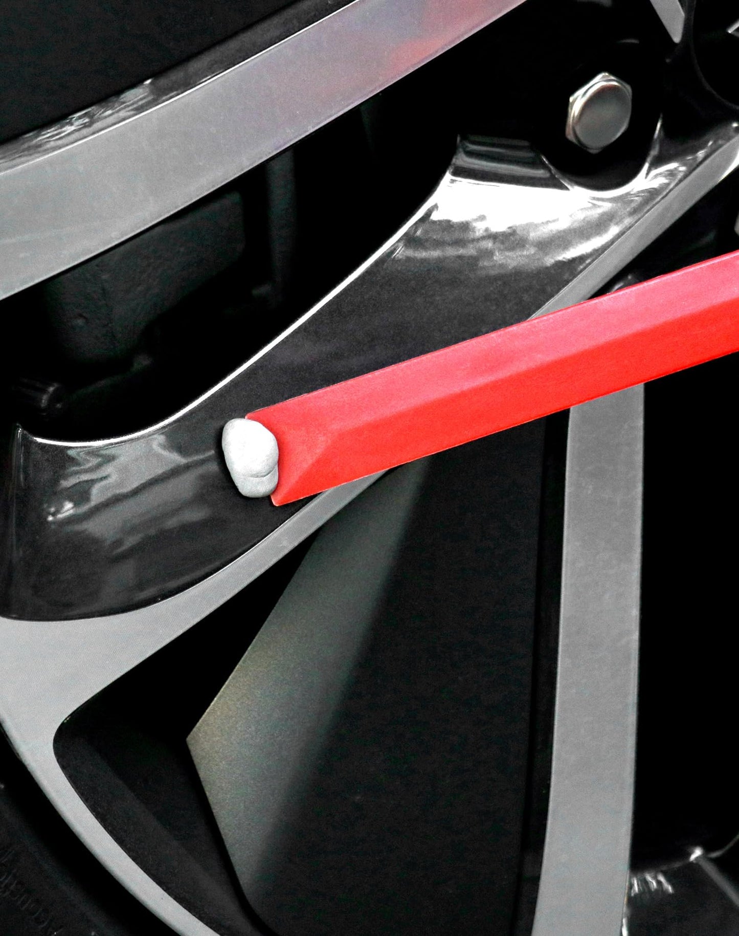 QWORK Plastic Chisel Scraper Set – 4 Sizes (3/4"–1-1/2"), Chemical Resistant, No-Marring Tool for Adhesives, Paint & Debris Removal