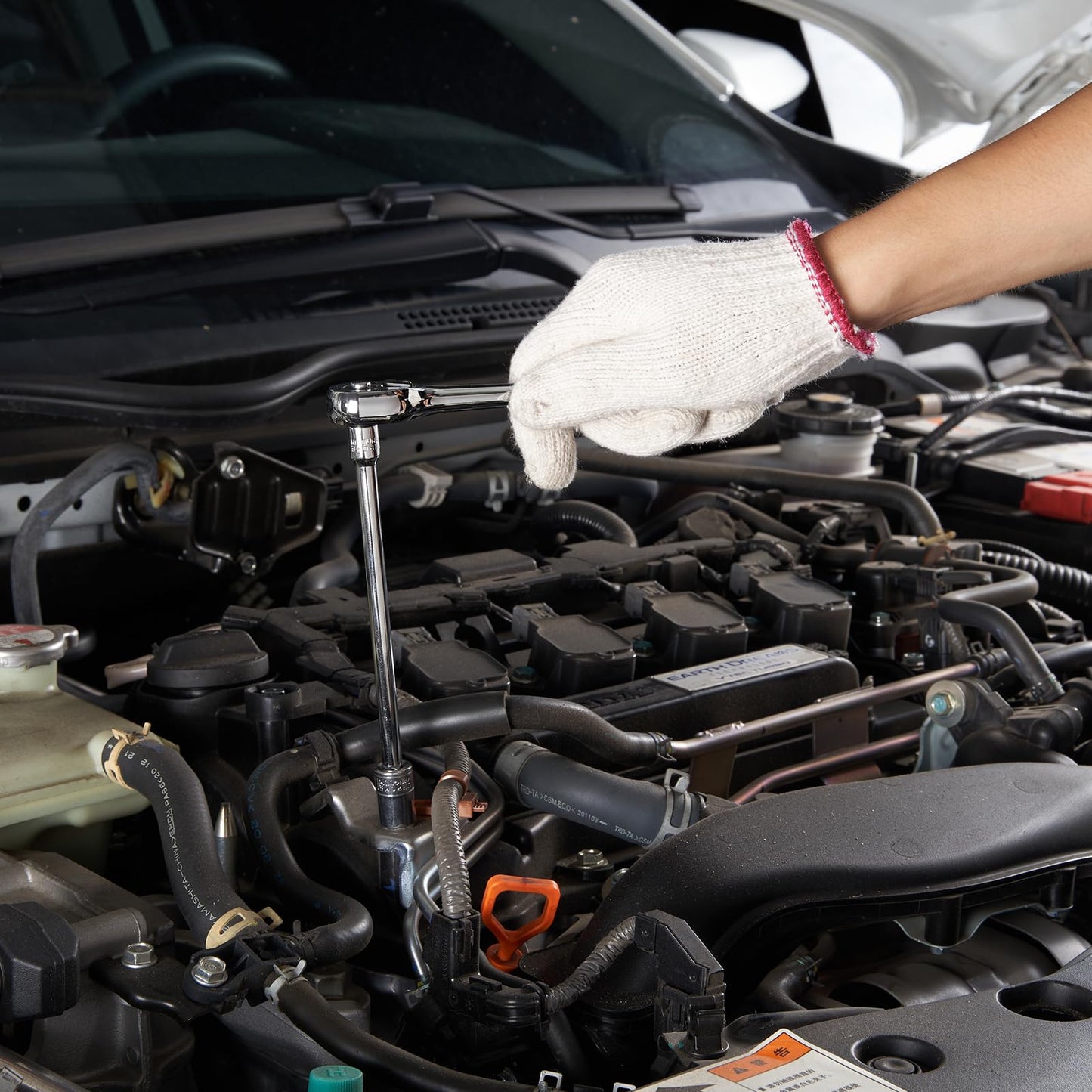 VEVOR 450-Piece Mechanics Tool & Socket Set, SAE/Metric, 1/4" 3/8" 1/2" Drive, Wrenches, Bits & Accessories with Storage Case