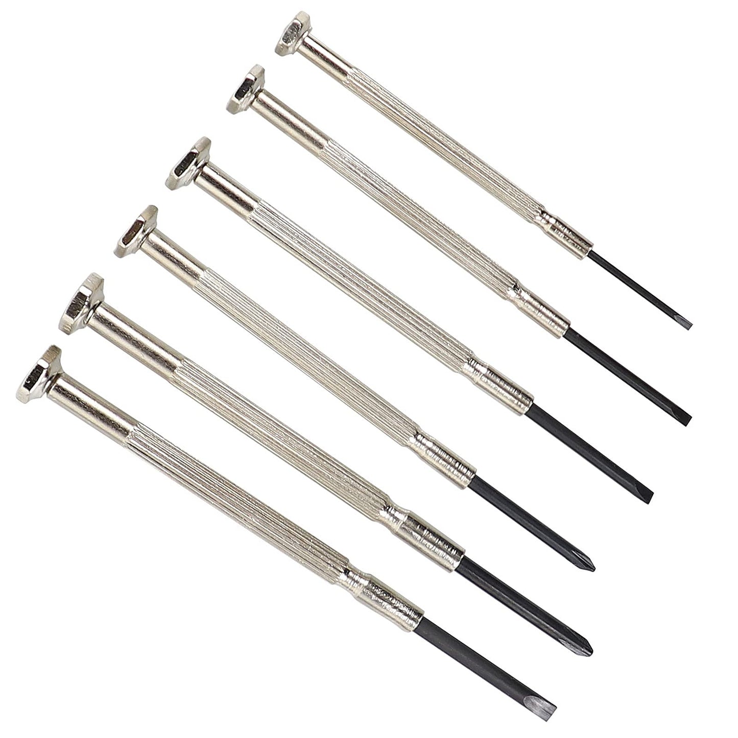 6-Piece Precision Screwdriver Set, Mini Flat & Phillips Screwdrivers for Eyeglasses, Watches & Electronic Repair