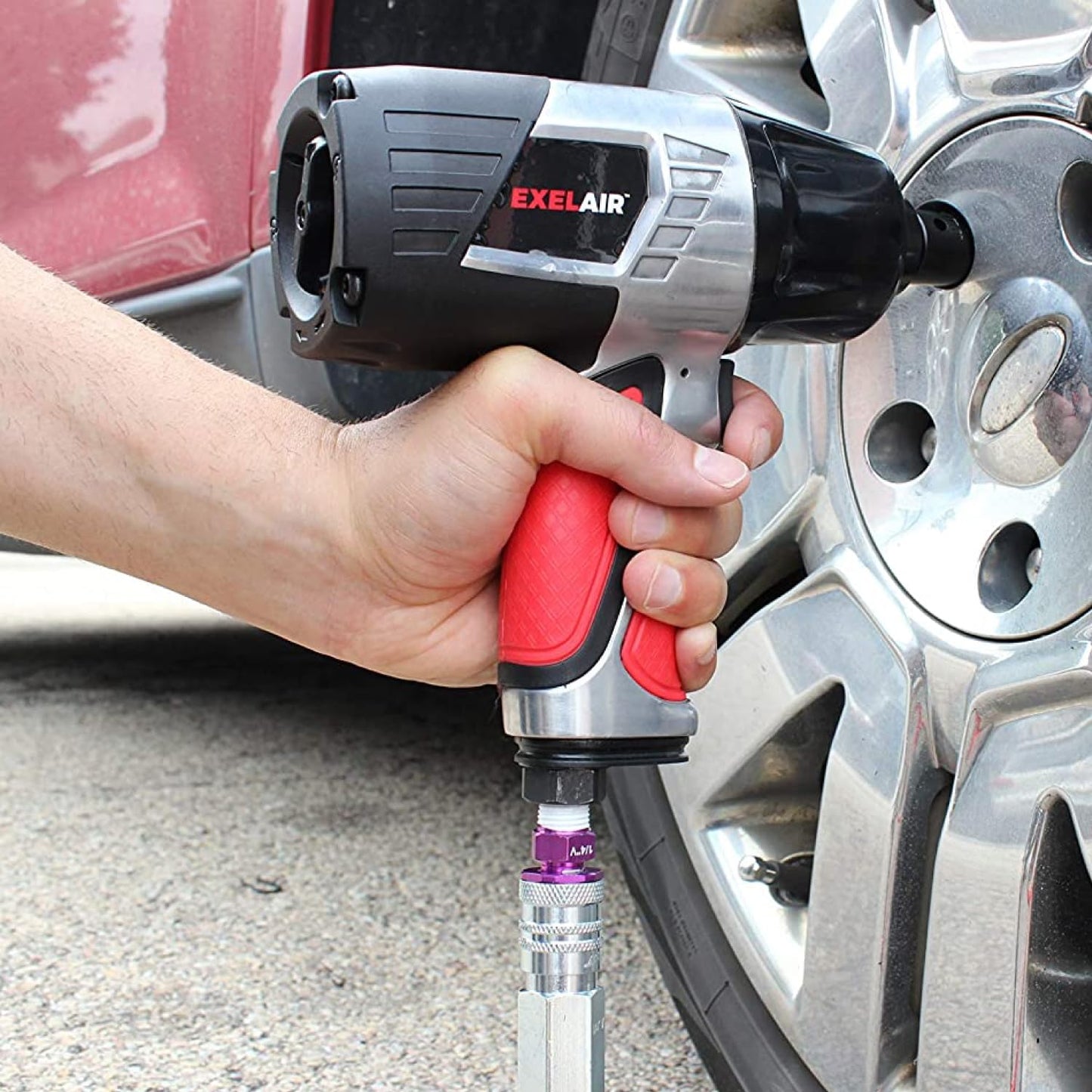 Milton ColorFit HighFlowPRO Couplers, V-Style Purple, 1/4" NPT, Box of 10 (764VC) Pneumatic Air Plugs