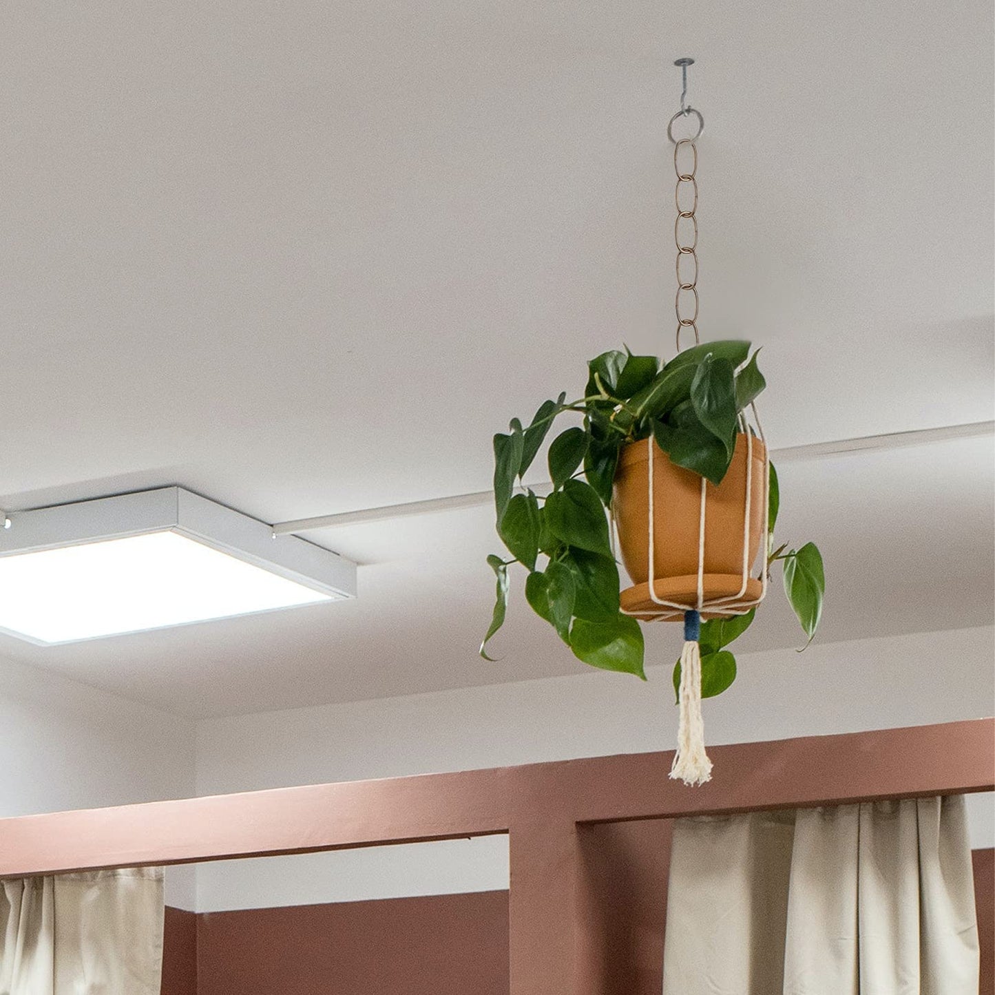 Ciata 11 Gauge Fixture/Hanging Basket Chain 36 inch, Antique Brass Finish - 2 Pack