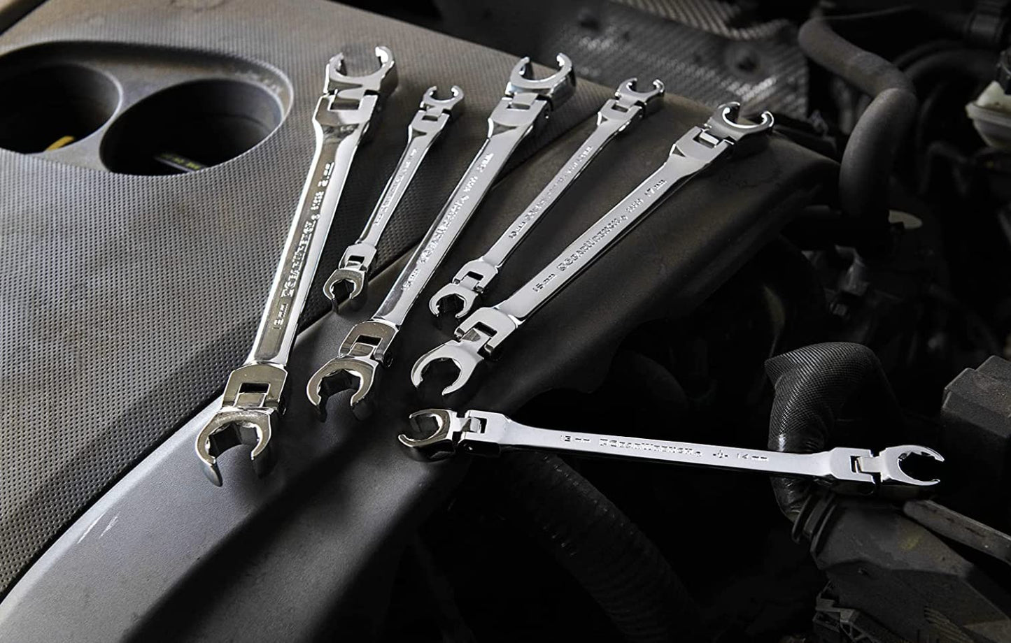 GEARWRENCH 6 Pc. Flex Flare Nut Wrench, Metric - 81911D