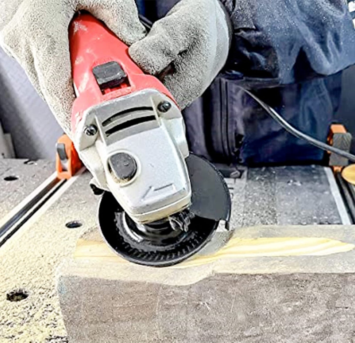 Wood Carving Disc Grinder Wheel Disc 4 Inch Wood Shaping Wheel Wood Grinding Shaping Disc for Angle Grinders with 5/8” Arbor