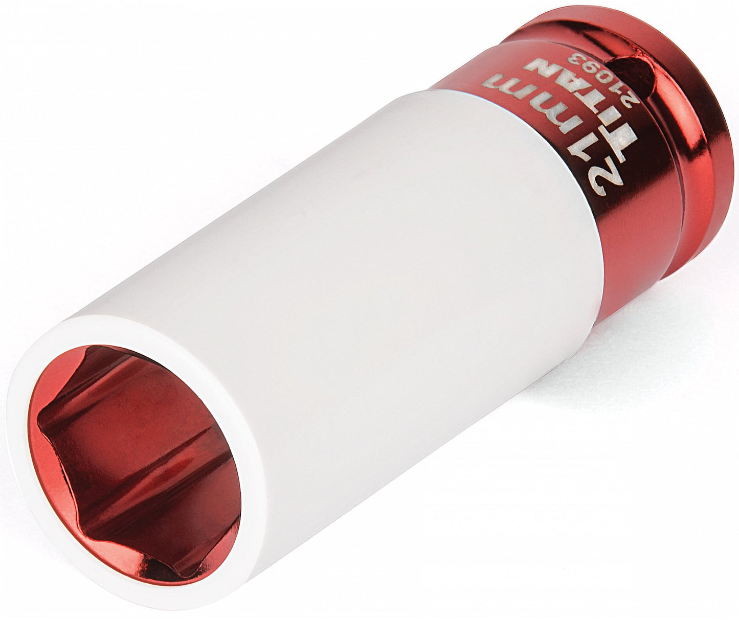 Titan 21093 1/2-Inch Drive x 21mm Non-marring Impact Deep Lug Nut Socket