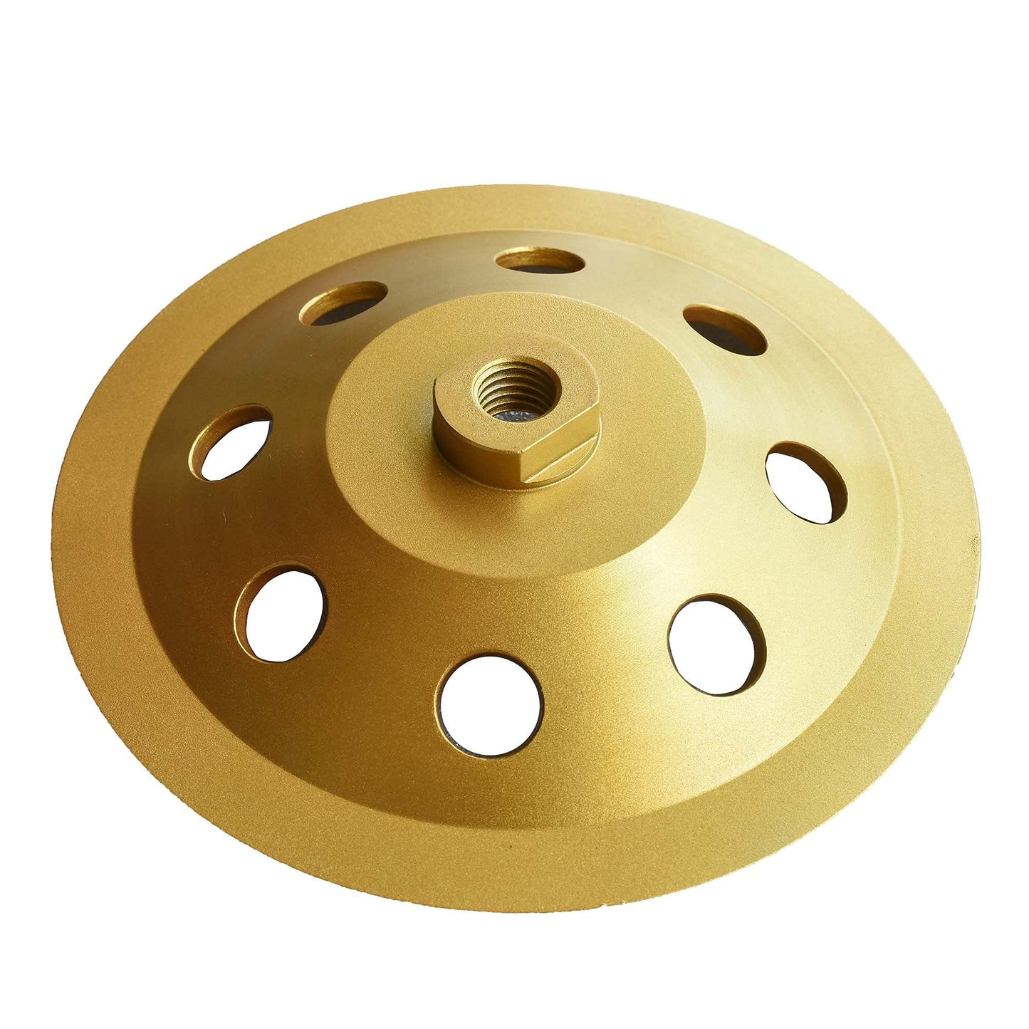 ACTINTOOL 7" PCD Cup Wheel 6PC, 1/4 Round, 5/8-11 Threaded Arbor, VCT Carpet Glue & Thinset Remover Grinding Wheel