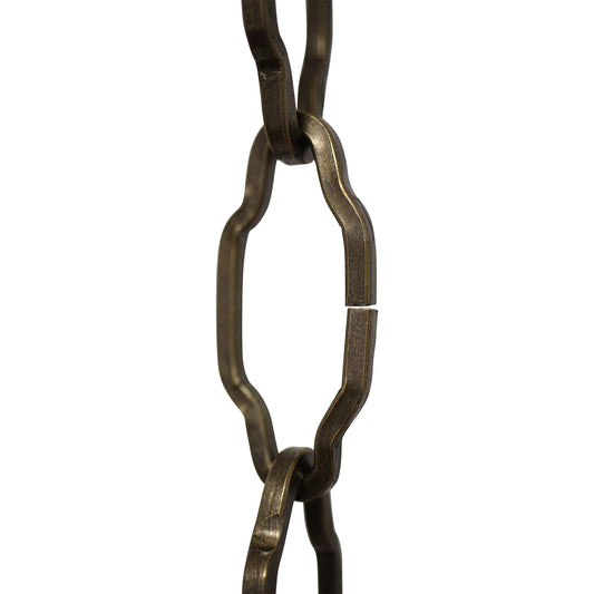 RCH Hardware CH-S57-30-AB-10 Steel Chandelier Chain, Antique Brass (10 Feet)