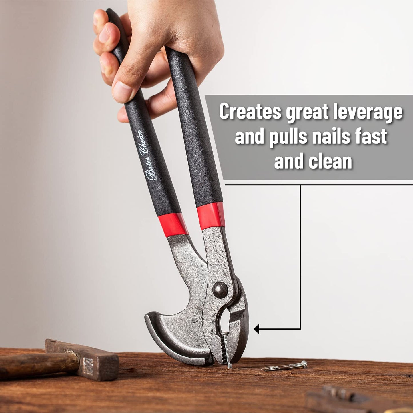 Bates 11" Nail Puller Pliers - Multi-Tool for Nails, Staples, Trim, Carpentry, Hand Tools, Cats Paw Nail & Staple Remover