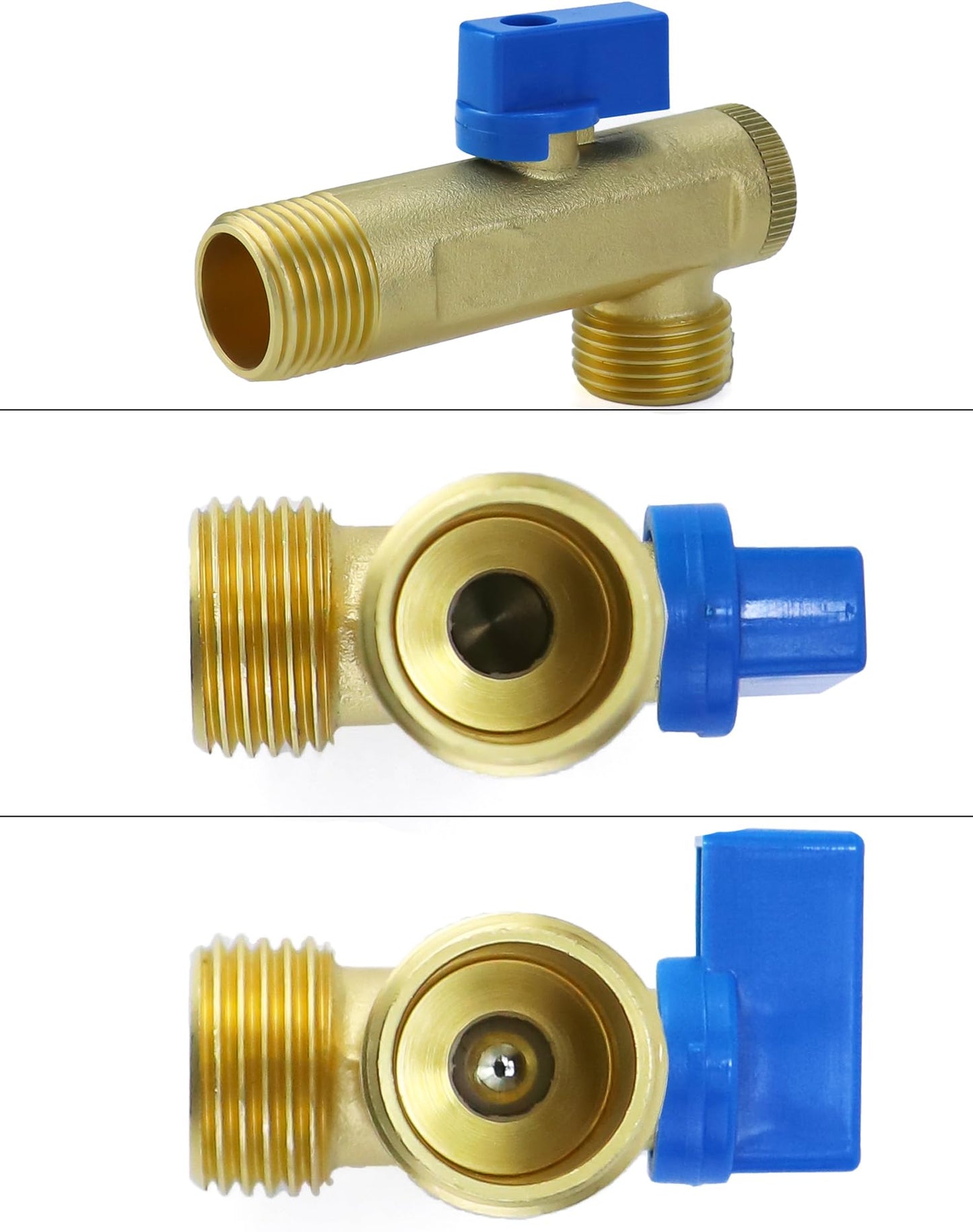 QWORK Automatic Timed Condensate Drain Valve, 1/4" NPT, 1/2" AC110V 2-Way Steel Hose Elbow, US Plug for Compressed Air