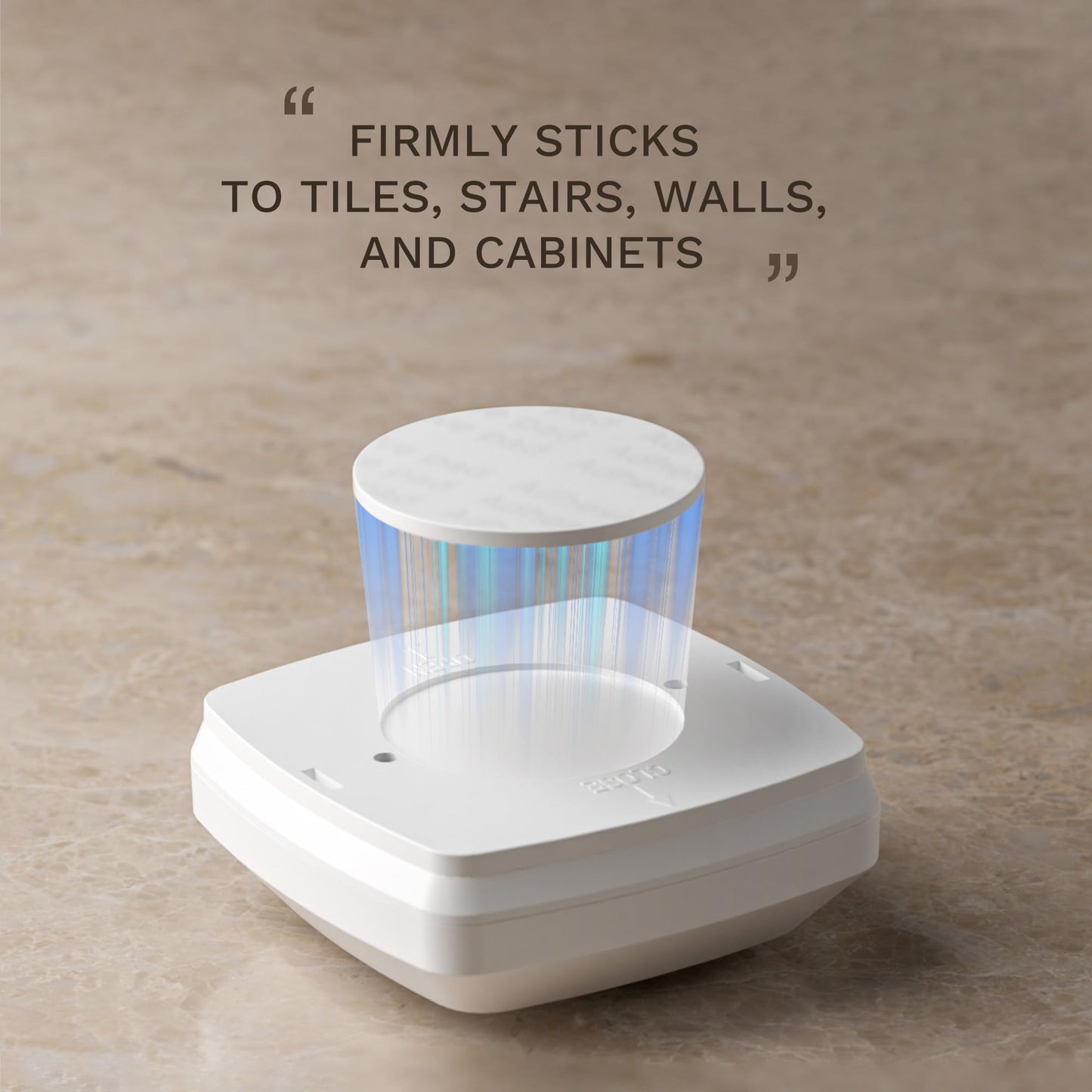 Innofox 6-Pack Stick-On Motion Sensor LED Lights, Warm White Night Light for Stairs, Closet, Kitchen, Hallway, Bedroom, Battery Operated