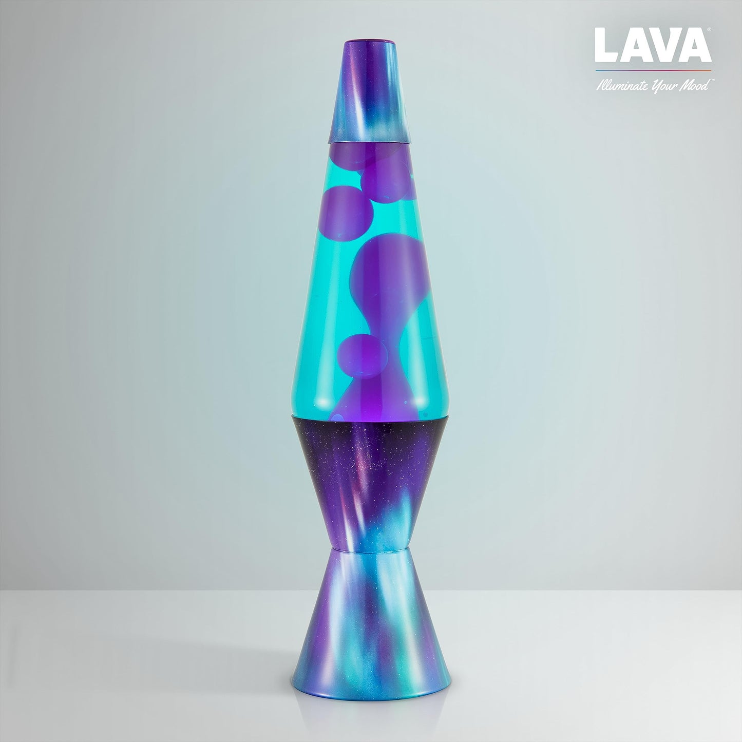 The Original Lava® Lamp - 14.5" Aurora Borealis – Classic Liquid Motion Lamp - Purple Wax and Blue Liquid - Item #2047 (Amazon Exclusive)