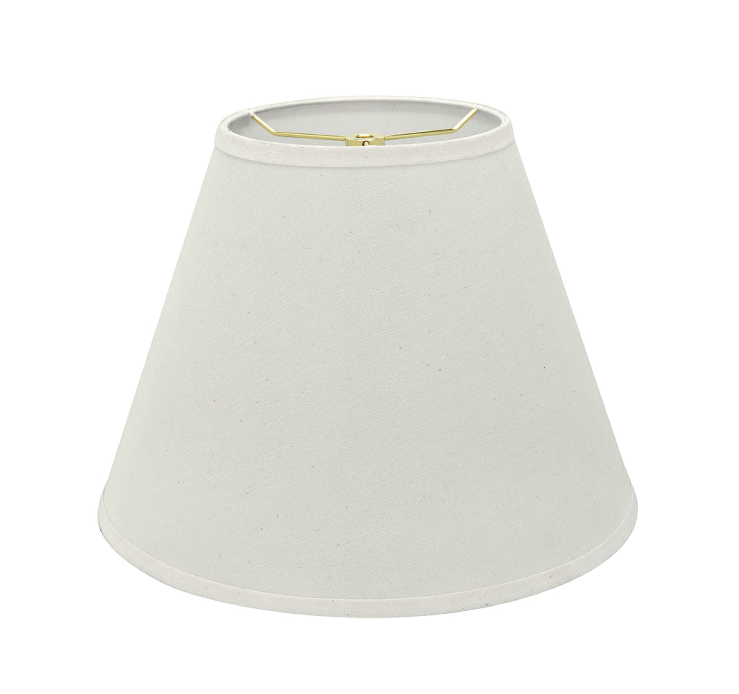 Aspen Creative 32197A Transitional Empire Shape Spider Construction Lamp Shade in Frost, 6" Top x 12" Bottom x 9" Slant Height