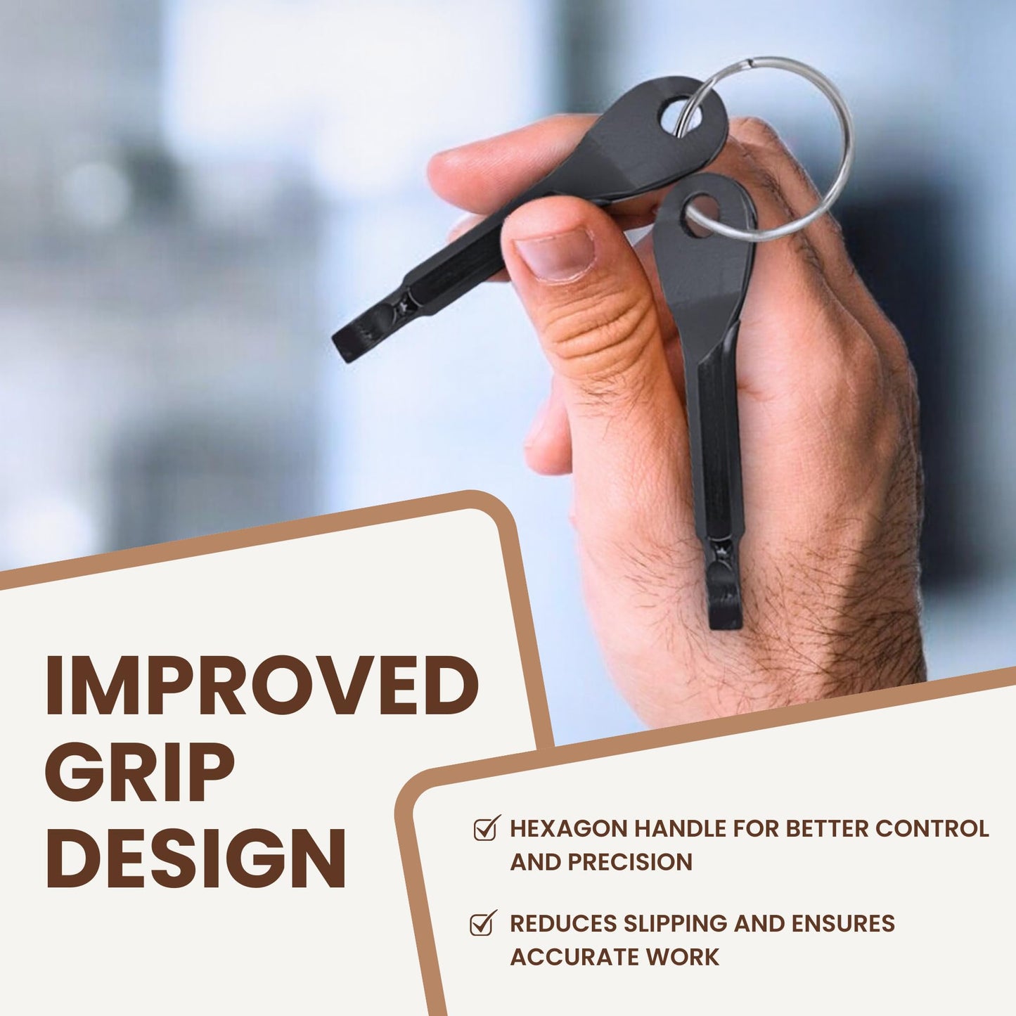 Pocket Screwdriver Set 2-Pack – EDC Keychain Tools, Compact Flat & Phillips for Furniture, Small Repairs, Portable Stocking Stuffer