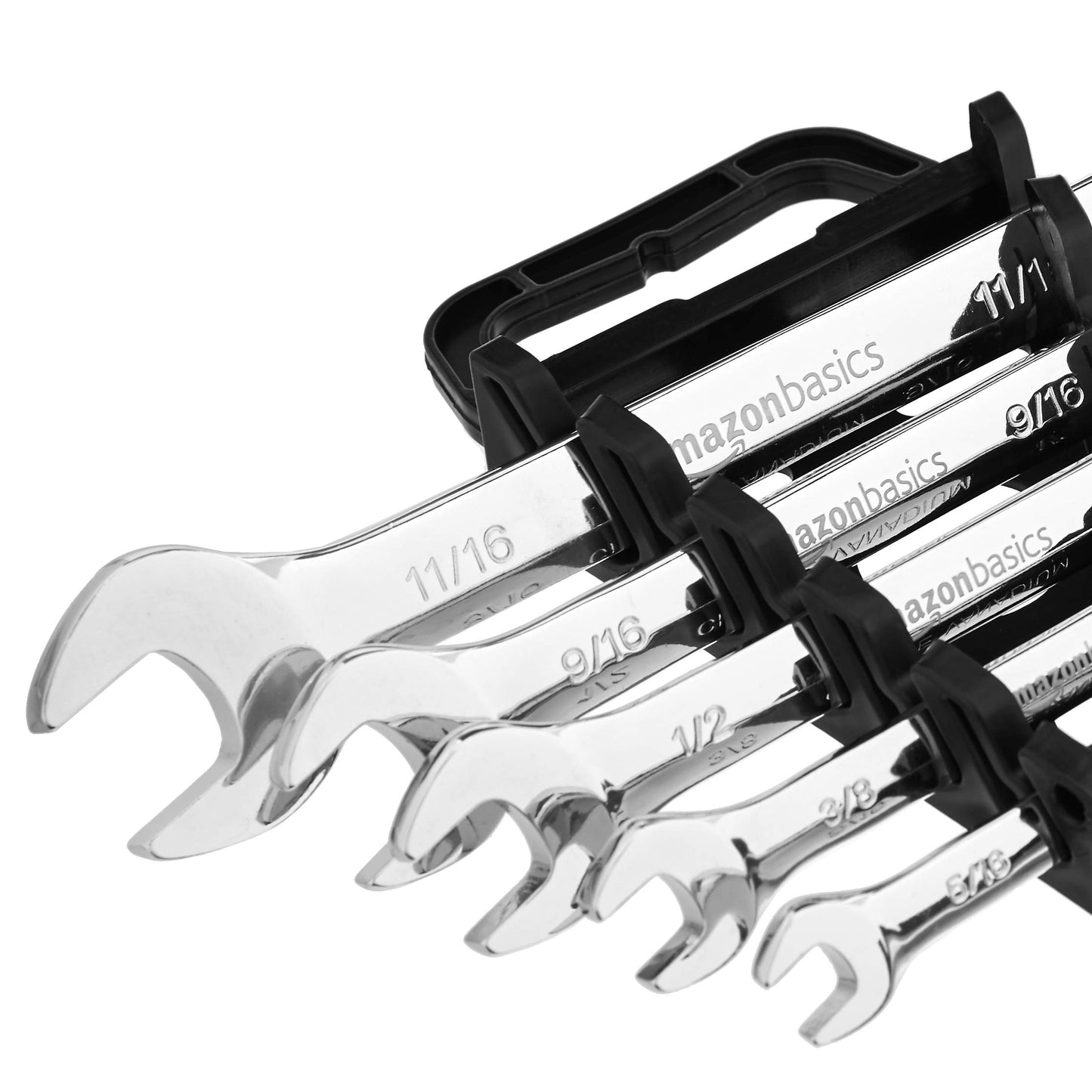 Amazon Basics Ratchet Wrenches Set, Flexible SAE Flex Head, 5-Piece