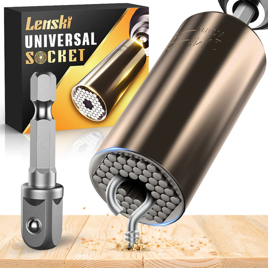 LENSKI Super Universal Socket Tool – Stocking Stuffers for Men, Christmas & Birthday Gifts for Dad, Him, Grandpa, White Elephant Gift for Adults