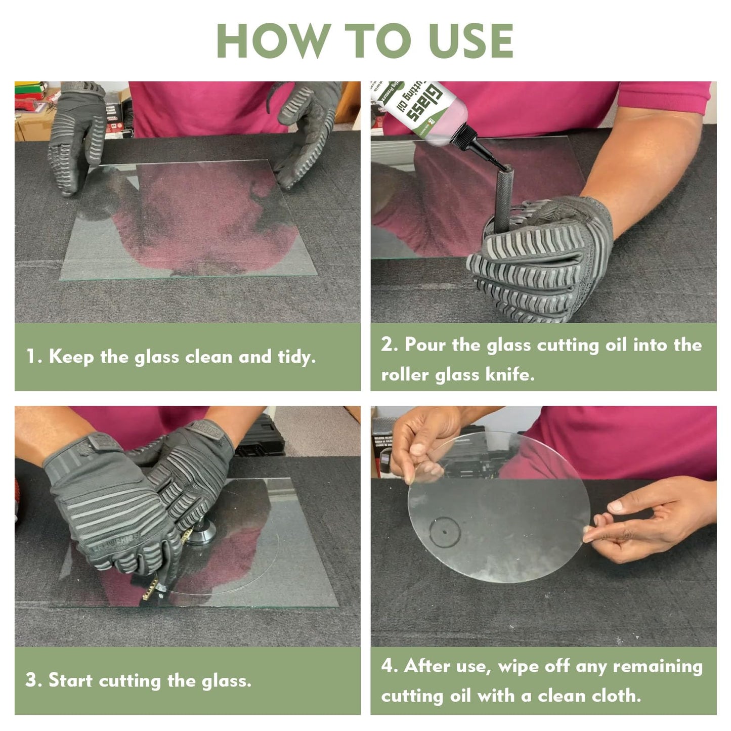 INNOVAYOU Glass Cutting Oil 3.38oz, Extends Cutter Life, Ensures Clean Cuts, for Stained Glass, Mirror & Tile