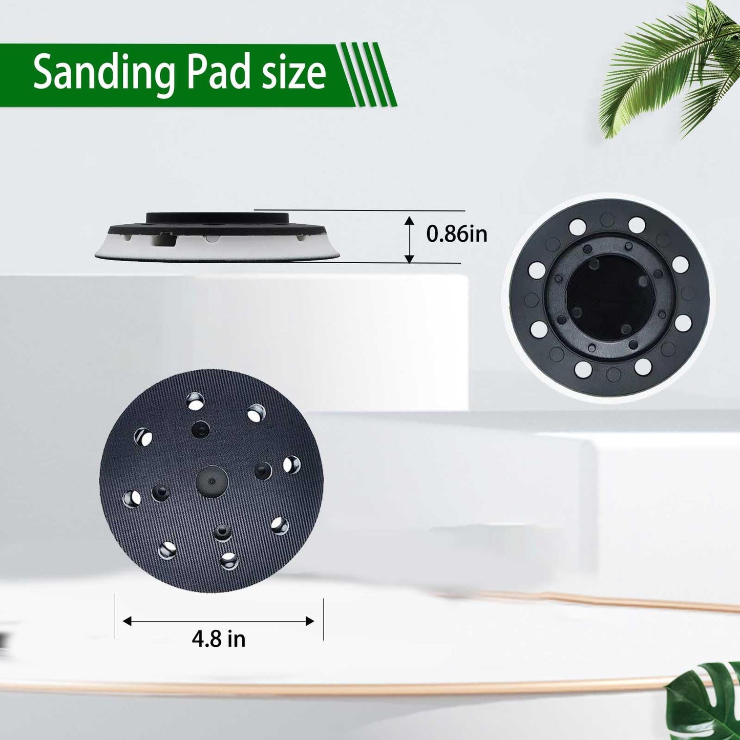 Upgrade 492280 ETS 125 Eq Replacement Sanding Pad Soft 125mm 5inch, Compatible with Festool ETS 125, ES 125, ETSC 125 Sanders Pad