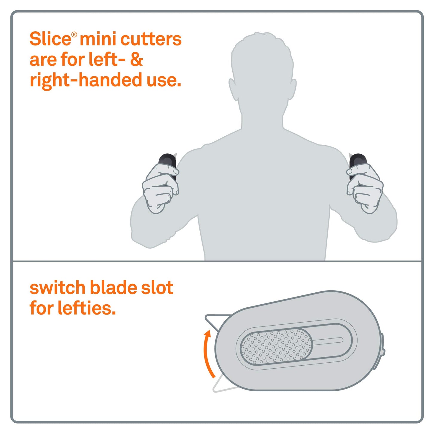 Slice 10514 Mini Cutter, Ceramic Safety Blade, Pocket Sized, Auto-Retractable, Stays Sharp Up to 10X Longer