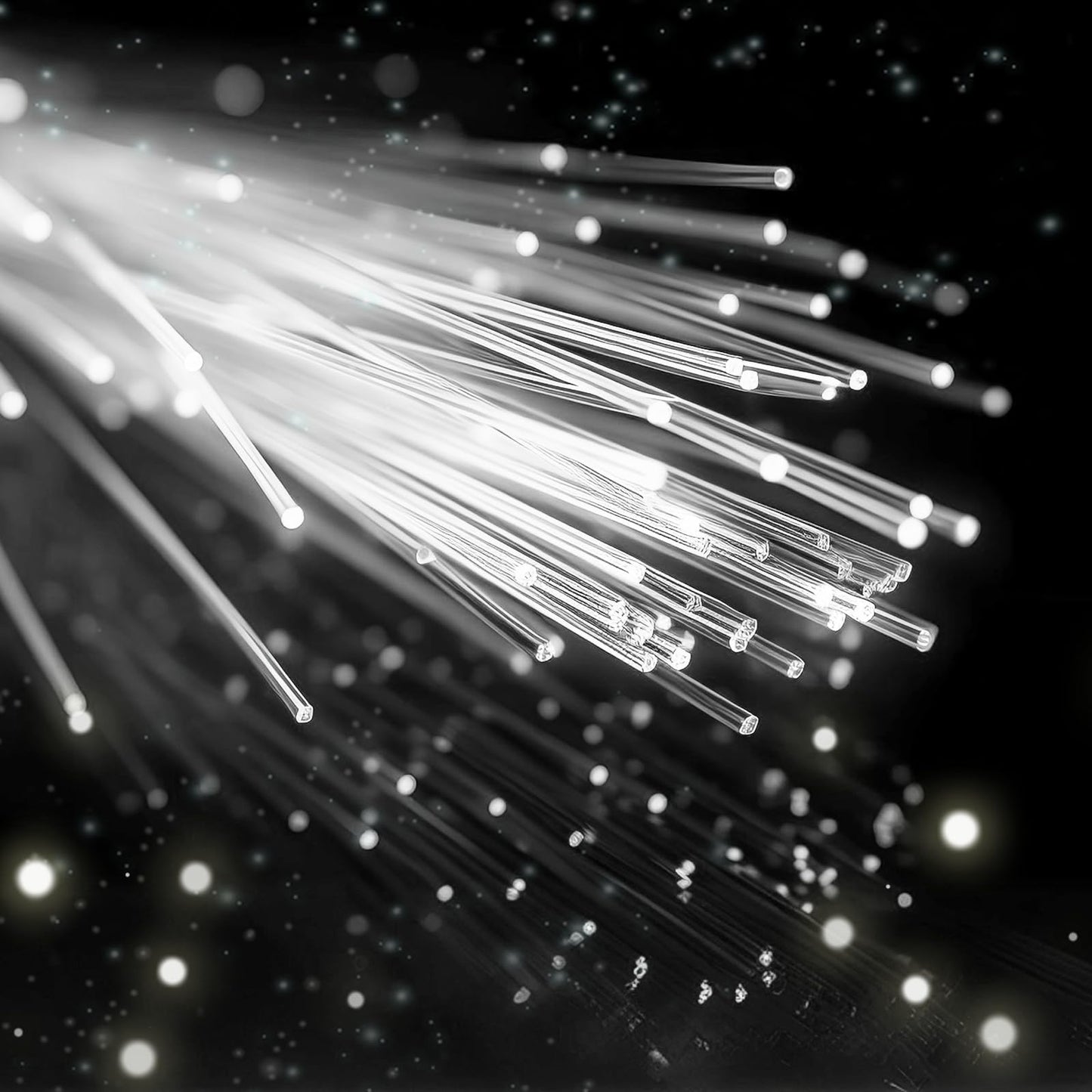 18PCS White LED Fiber Optic Glow Wands, Flashing Light-Up Wands with 3 Modes for Wedding, Halloween, Christmas & Party Favors