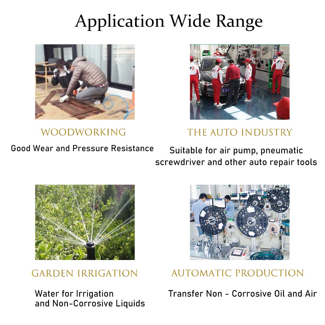 Quickun Pneumatic Tubing 6mm x 4mm PU Polyurethane Tube Air Hose Line for Air Compressor Fitting or Fluid Transfer (Clear 32.8ft/10Meters)