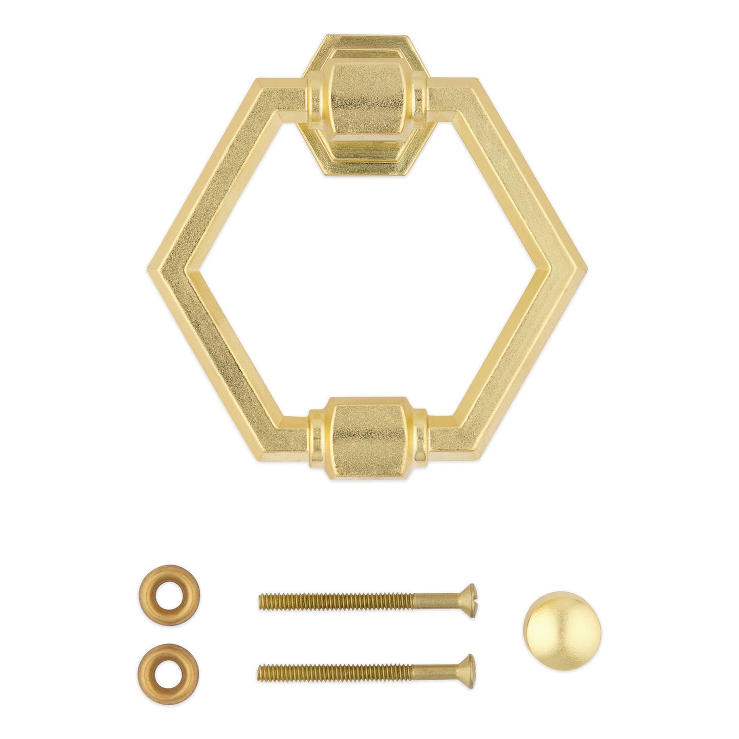 National Hardware N336-708 Powell Door Knocker, Brushed Gold