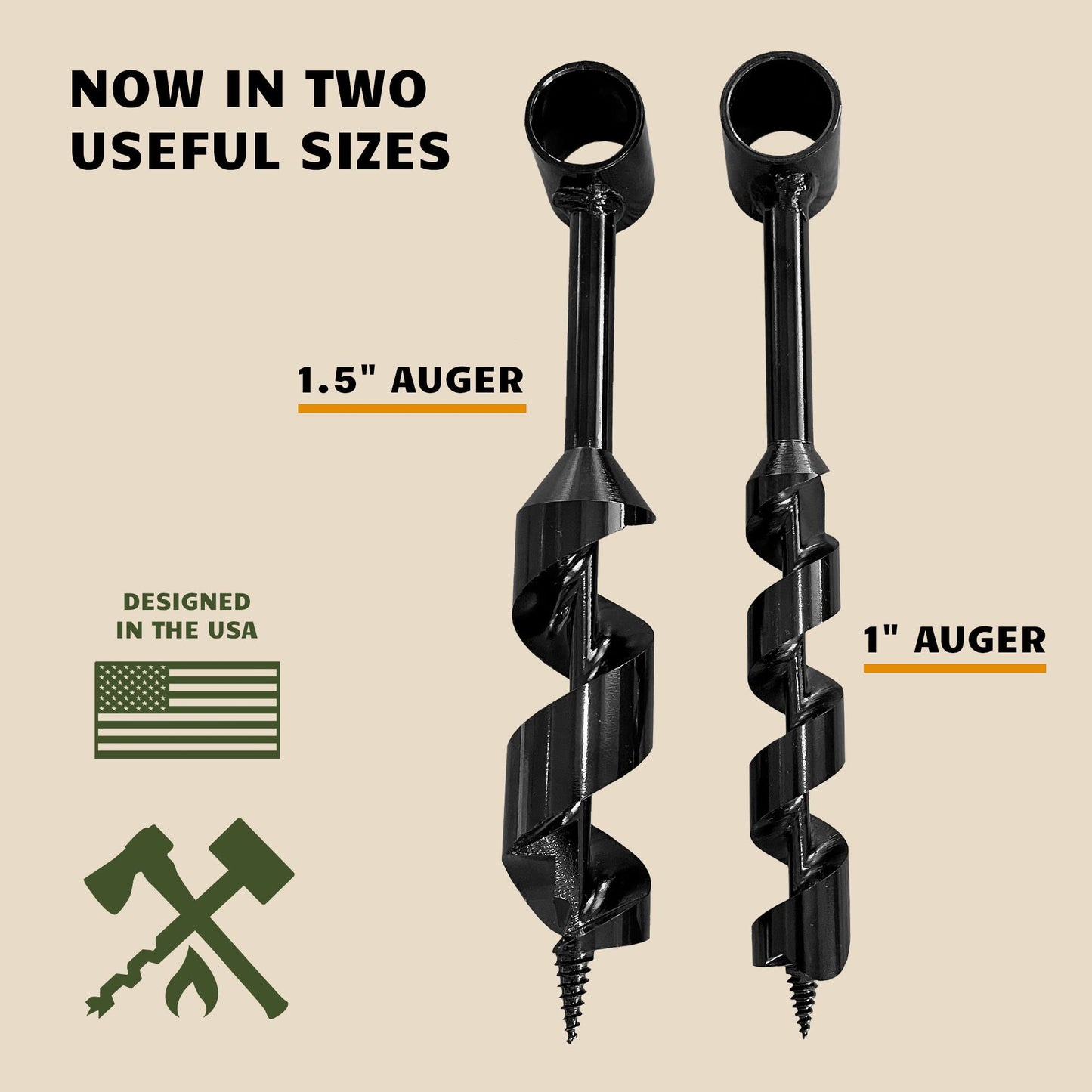 Bushcraft Survival 1″ Scotch Eye Auger Manual Hand Wood Drill Bit for Camping, Shelter Building & Backcountry Use