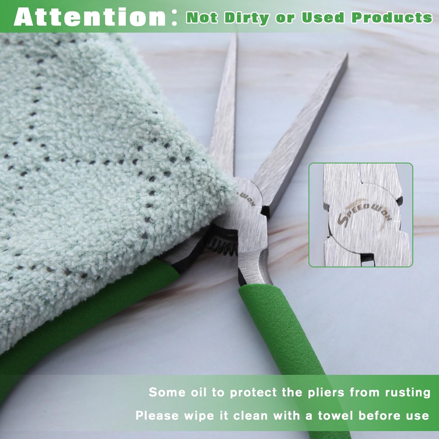 SPEEDWOX 5" Flat Nose Mini Duckbill Pliers – Precision Fine Nose Jewelry Making, Beading & Craft Hand Tool