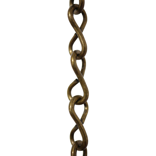 RCH Hardware CH-S50-16-AB-10 Steel Basket Chain, Antique Brass (10 Feet)