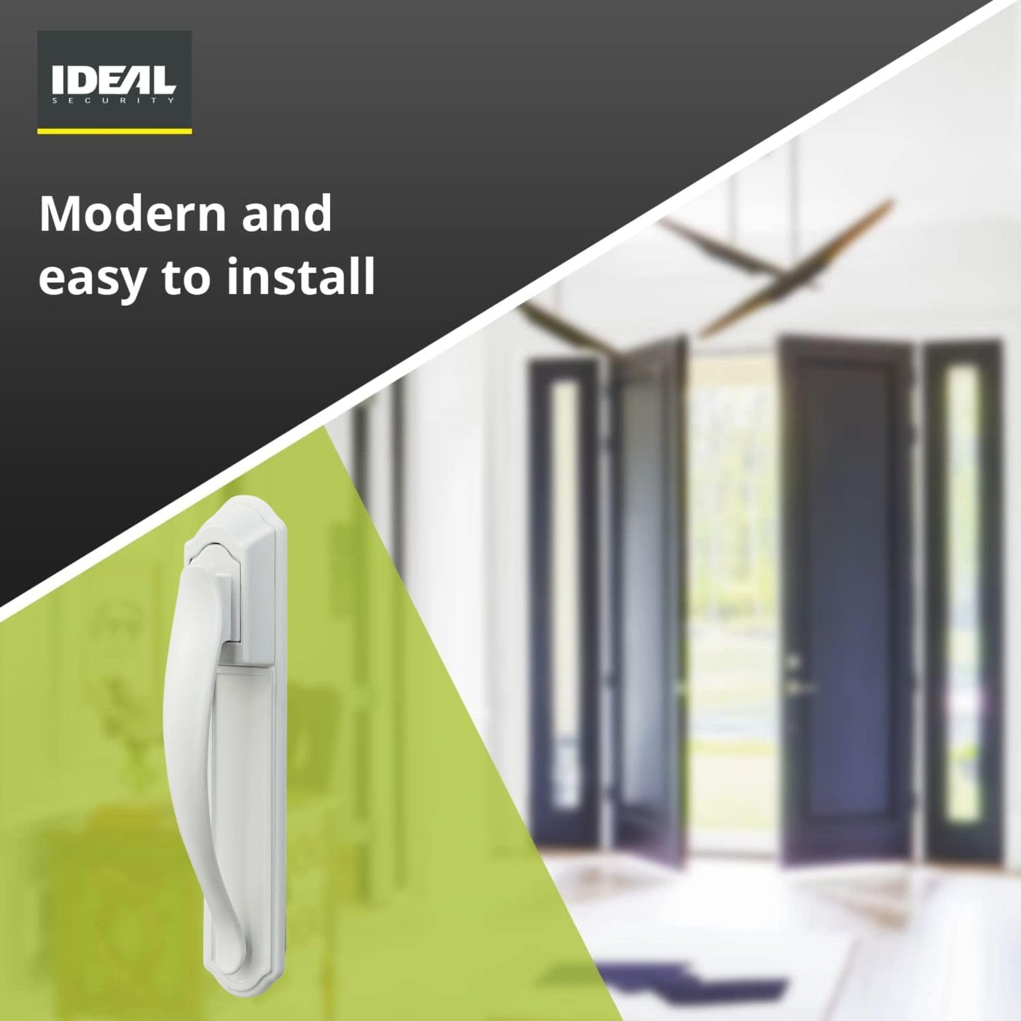 Ideal Security DX Pull Handle Replacement Set for Storm Door and Screen Door, White