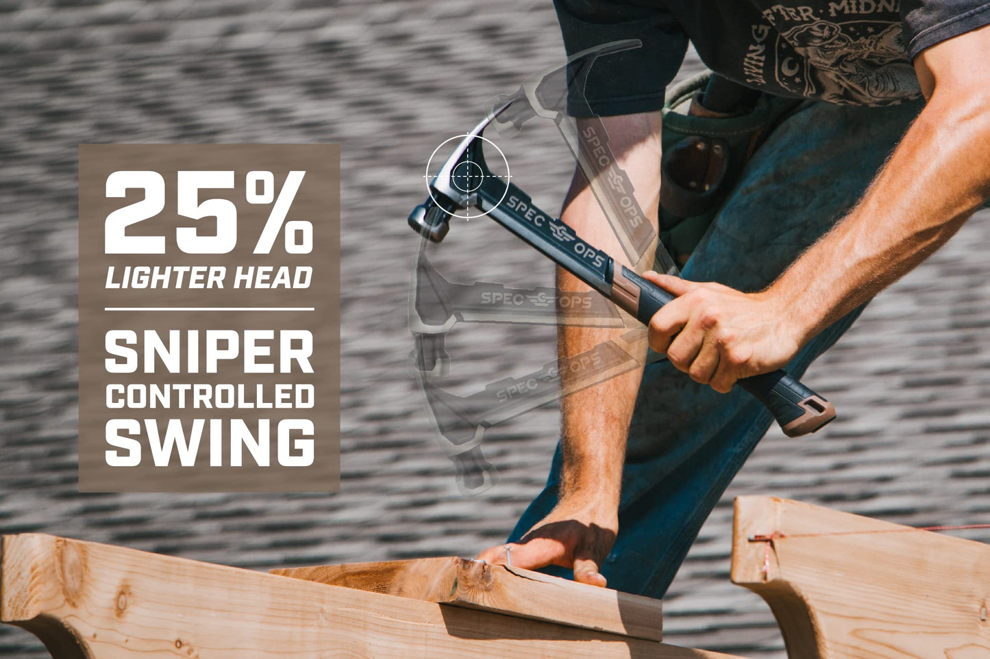 Spec Ops Tools Framing Hammer, 22 oz, Rip Claw, Smooth Face, Shock-Absorbing Grip, 3% Donated to Veterans