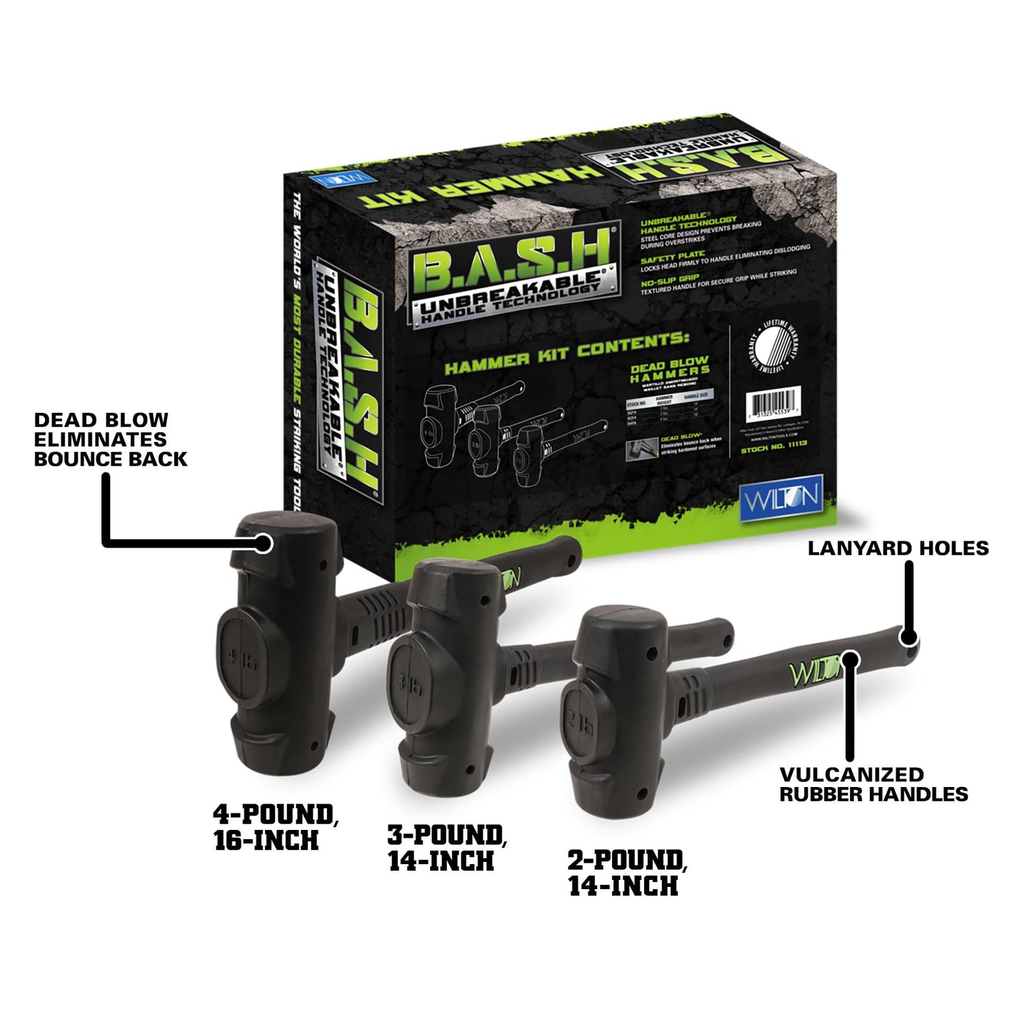 Wilton B.A.S.H Dead Blow Hammer Kit (11113)