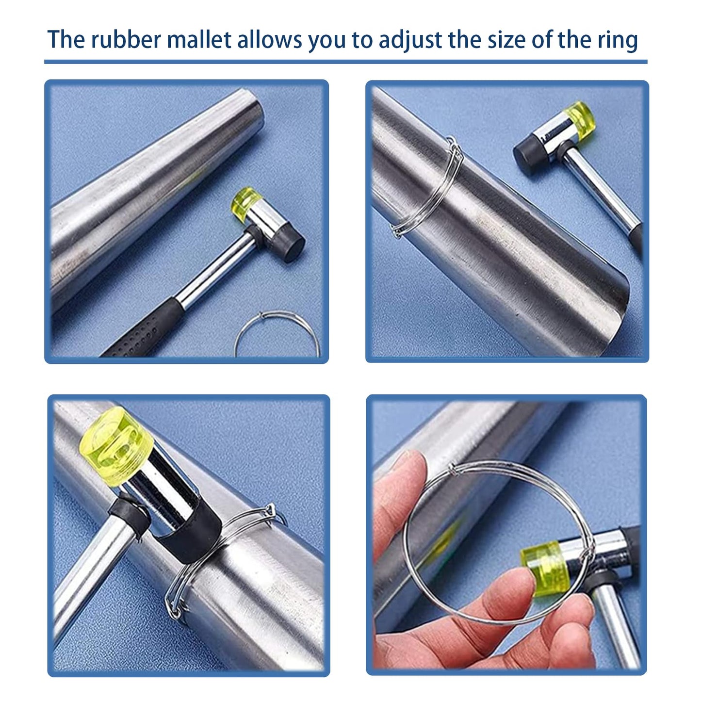 Small Rubber Mallet 25mm – Soft Plastic Hammer for Jewelry Making, Handicrafts, Furniture Assembly & DIY Projects