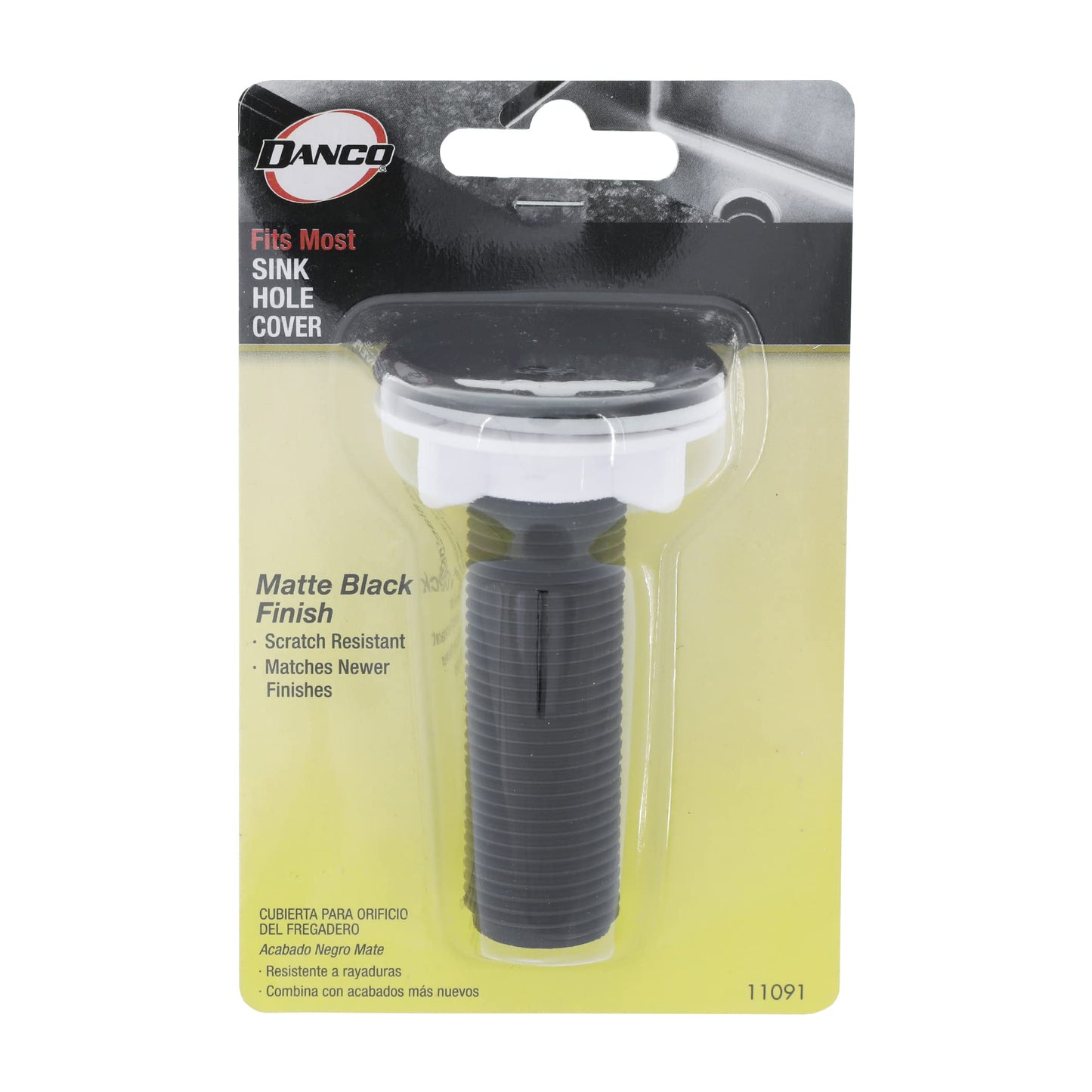Danco 11091 Sink Hole Cover, Matte Black