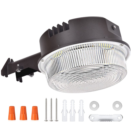 LED Barn Light 50W, 5000K Daylight 6500LM Dusk-to-Dawn Outdoor Security Light with Photocell, ETL, 400W MH/HPS Equivalent