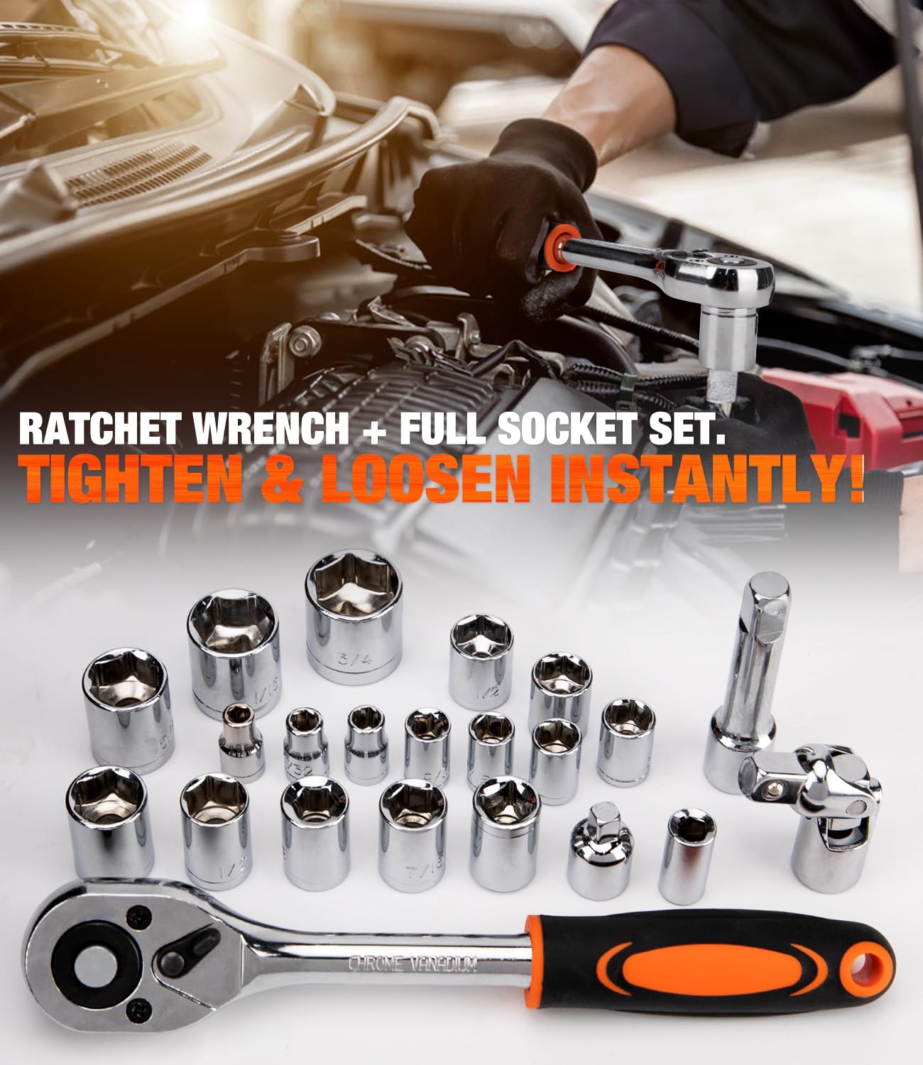 328-Piece Tool Set - Tool Kit Toolbox Storage Case with Drawer, General Household Hand Tool Kit Perfect for Home & DIY Repairs