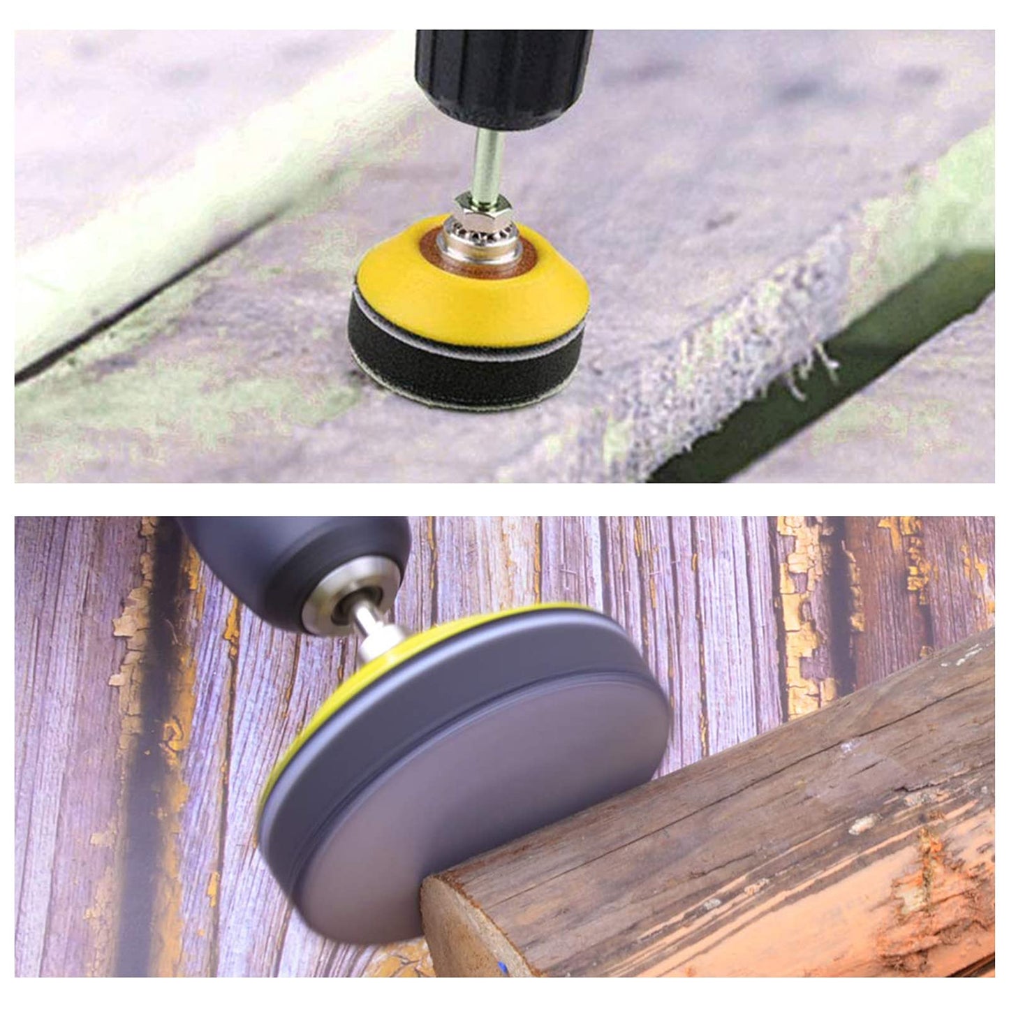 LEONTOOL 5-Pack 3" Hook & Loop Soft Foam Buffer Pads, Thick Sponge Cushion for Orbital Sanders, No-Hole Sanding Interface Pads