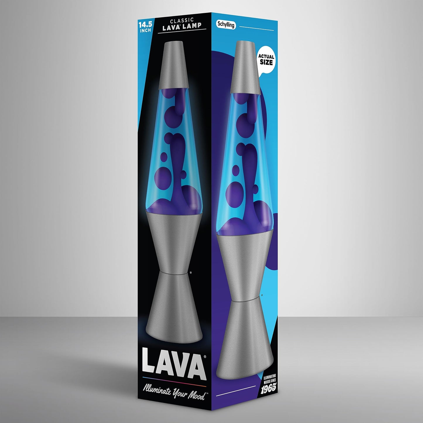 Lava® Lamp - 14.5" Cosmic Wave - The Original Motion Light - Purple Wax and Blue Liquid - Item #2633 (Amazon Exclusive)