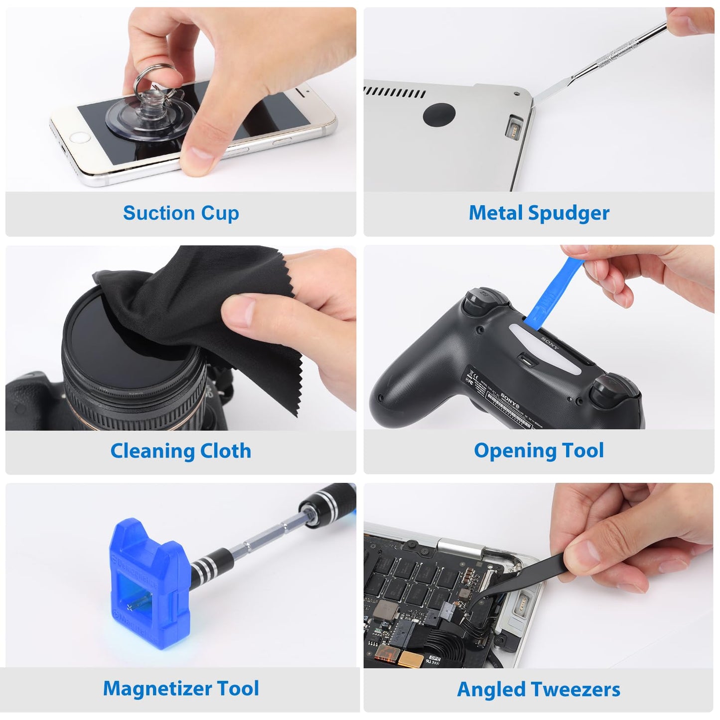 STREBITO 142-Piece Precision Screwdriver & Bit Set, Magnetic Repair Toolkit for iPhone, MacBook, PC, Laptop, Tablet, Game Consoles